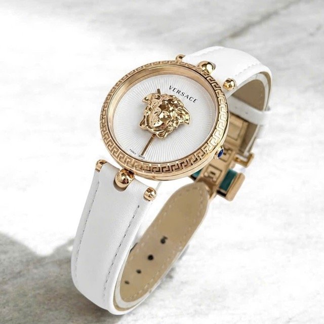 Đồng hồ nữ dây da Versace Quartz Swissmade Palazzo Empire White VECQ00218 - Ảnh 6