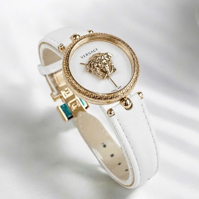 Đồng hồ nữ dây da Versace Quartz Swissmade Palazzo Empire White VECQ00218 - Ảnh 7