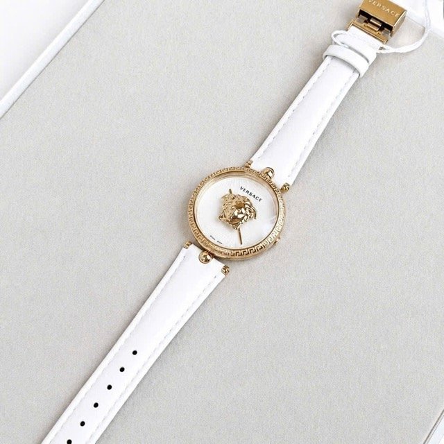 Đồng hồ nữ dây da Versace Quartz Swissmade Palazzo Empire White VECQ00218 - Ảnh 8