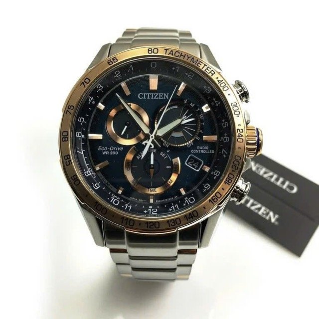 Đồng hồ nam dây thép Citizen Eco Drive Atomic Timekeeping PCAT Collection Chronograph CB5916-59L - Ảnh 4