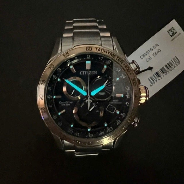 Đồng hồ nam dây thép Citizen Eco Drive Atomic Timekeeping PCAT Collection Chronograph CB5916-59L - Ảnh 5
