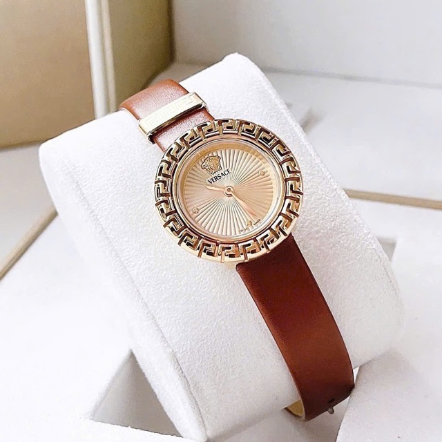 Đồng hồ nữ dây da Versace La Greca Swissmade VE8C00124