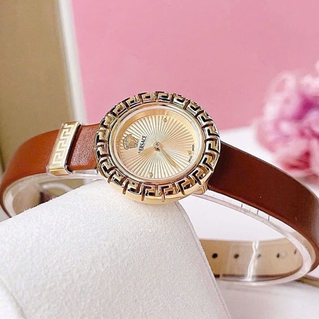 Đồng hồ nữ dây da Versace La Greca Swissmade VE8C00124 - Ảnh 8