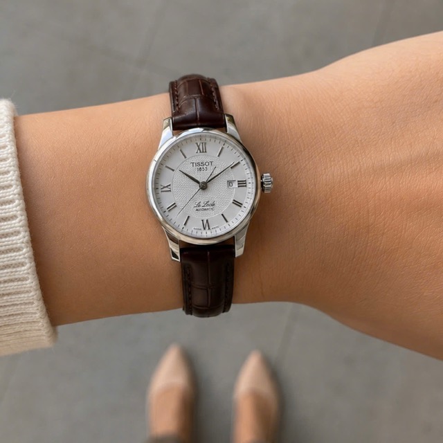 Đồng hồ nữ dây da Tissot Le Locle Automatic Lady T006.207.16.038.00 - Ảnh 2