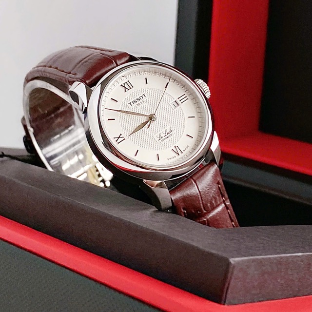 Đồng hồ nữ dây da Tissot Le Locle Automatic Lady T006.207.16.038.00 - Ảnh 4