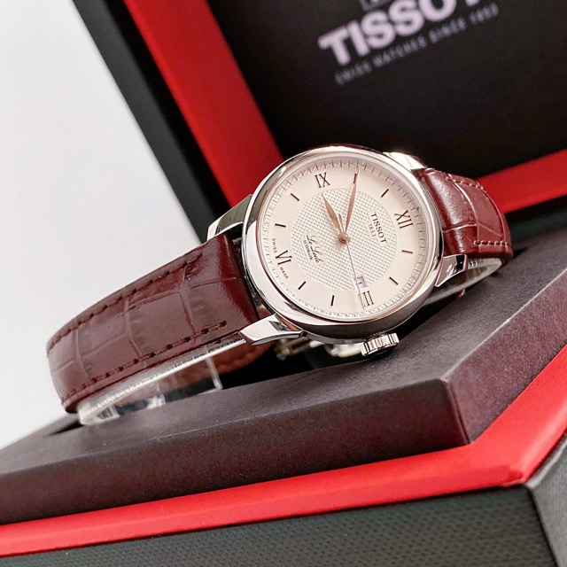 Đồng hồ nữ dây da Tissot Le Locle Automatic Lady T006.207.16.038.00 - Ảnh 5