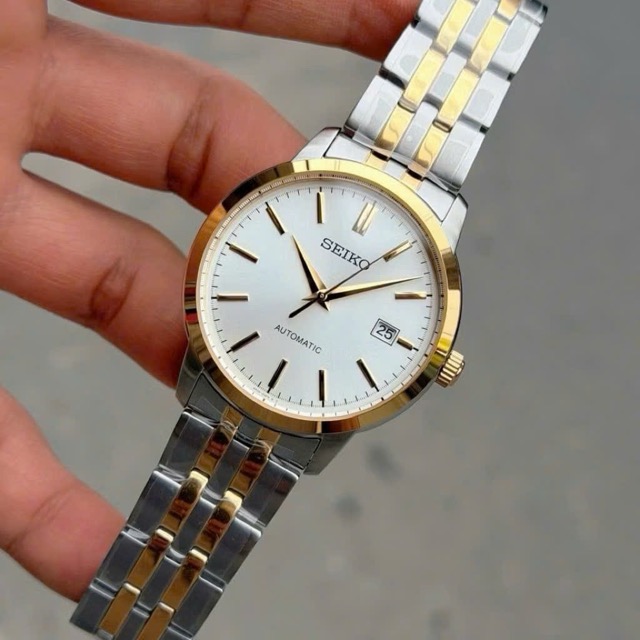 Đồng hồ nam dây thép Seiko Automatic Demi Gold SRPH92K1 - Ảnh 5