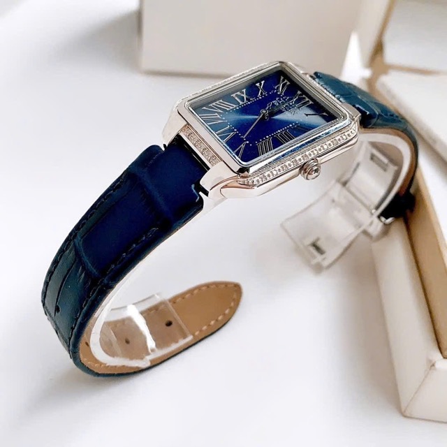 Đồng hồ nữ dây da Citizen Eco Drive Diamond Bezel Roman E031-S116929 - Ảnh 8