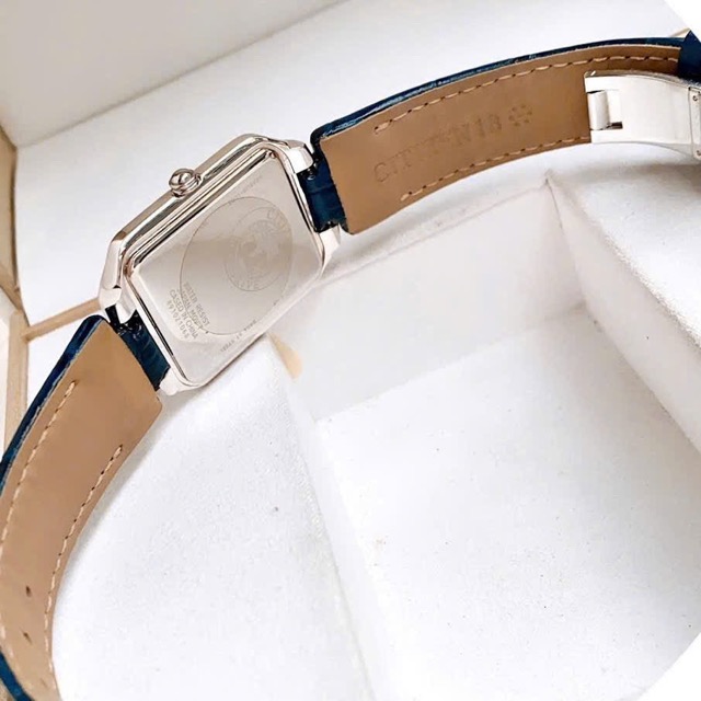 Đồng hồ nữ dây da Citizen Eco Drive Diamond Bezel Roman E031-S116929 - Ảnh 10