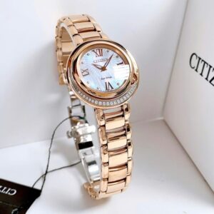 Đồng hồ nữ dây thép Citizen Eco Drive Diamond EX1122-58D