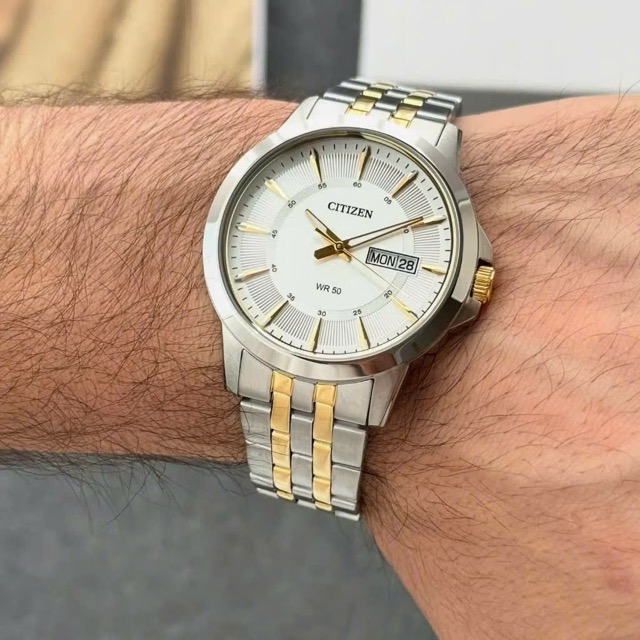 Đồng hồ nam dây thép Citizen Quartz BF2018-52A - Ảnh 3