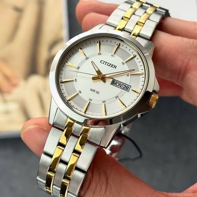 Đồng hồ nam dây thép Citizen Quartz BF2018-52A - Ảnh 5