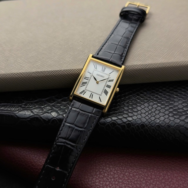 Đồng hồ nam dây da Seiko Quartz Vintage Conceptual Series Sapphire SWR104P1 - Ảnh 6