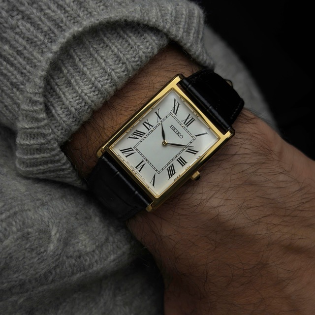 Đồng hồ nam dây da Seiko Quartz Vintage Conceptual Series Sapphire SWR104P1 - Ảnh 7