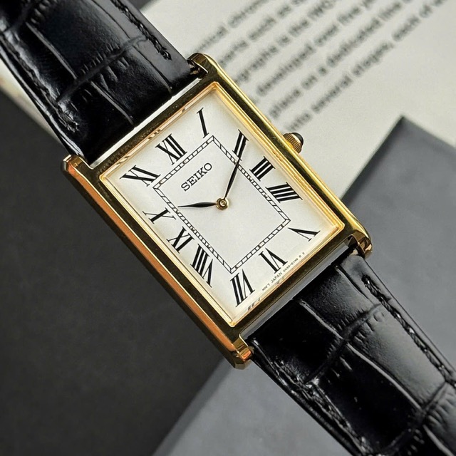 Đồng hồ nam dây da Seiko Quartz Vintage Conceptual Series Sapphire SWR104P1 - Ảnh 8