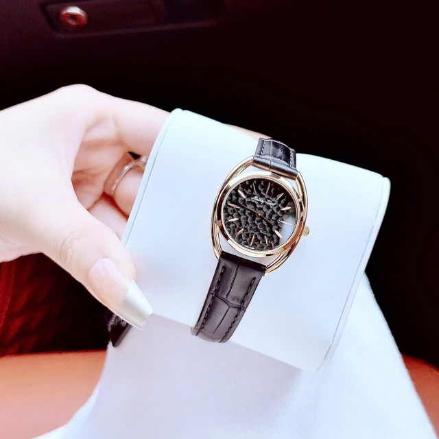 Đồng hồ nữ dây da Mathey Tissot Quartz Saphira D933PLM - Ảnh 6