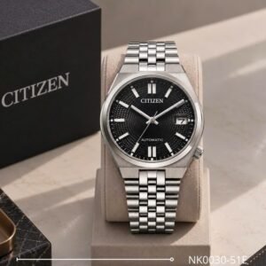 Đồng hồ nam dây thép Citizen Tsuyosa 60 Automatic Sport Chic Guilloche Dial NK0030-51E
