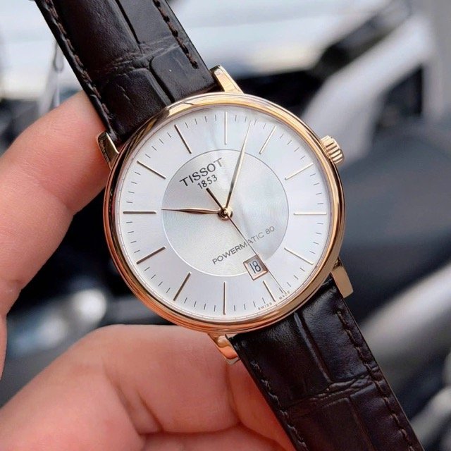 Đồng hồ nam dây da Tissot Carson Premium Powermatic 80 T122.407.36.031.00
