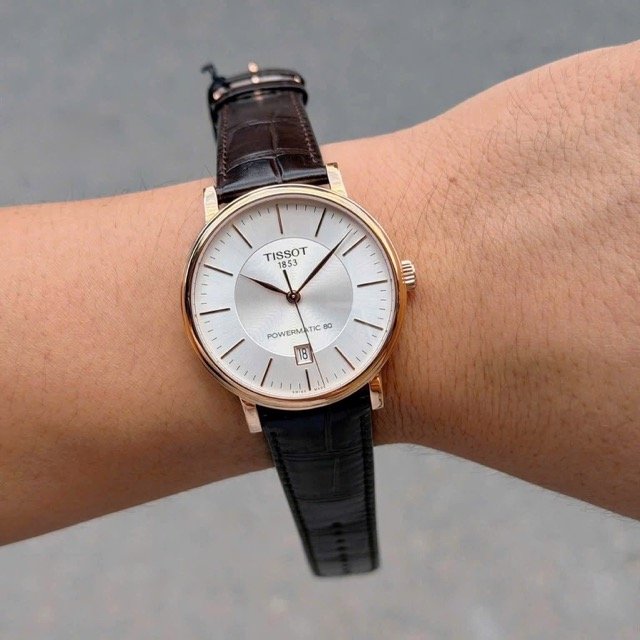 Đồng hồ nam dây da Tissot Carson Premium Powermatic 80 T122.407.36.031.00 - Ảnh 2