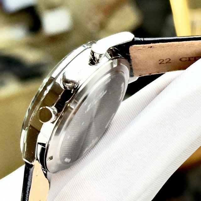 Đồng hồ nam dây da Citizen Eco-Drive Chronograph CA4630-02A - Ảnh 7
