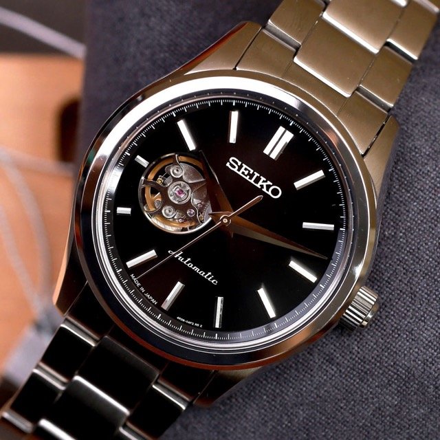 Đồng hồ nam dây thép Seiko Automatic Open Heart HFB003J1 - Ảnh 4