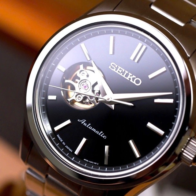 Đồng hồ nam dây thép Seiko Automatic Open Heart HFB003J1 - Ảnh 5
