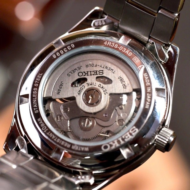 Đồng hồ nam dây thép Seiko Automatic Open Heart HFB003J1 - Ảnh 8