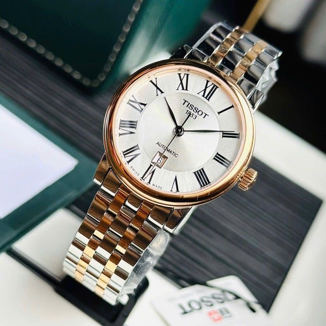 Đồng hồ nữ dây thép Tissot Automaitc Carson Premium T122.207.22.033.00 - Ảnh 5