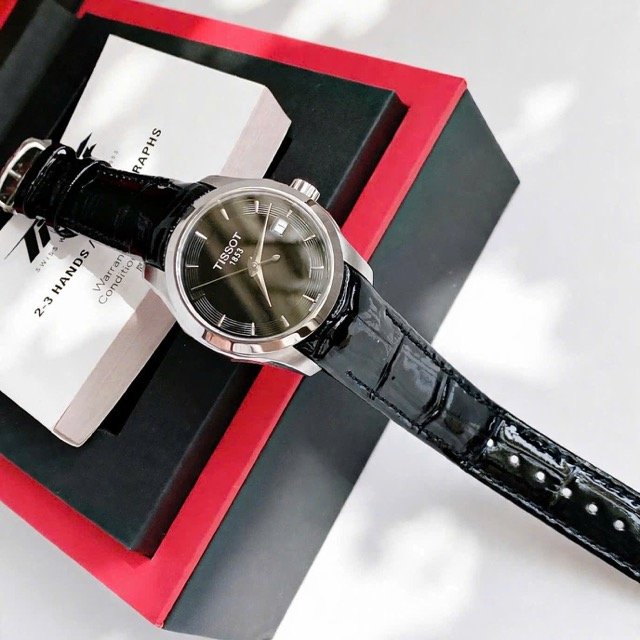 Đồng hồ nữ dây da Tissot Couturier Quartz Swissmade T035.210.16.051.00 - Ảnh 4