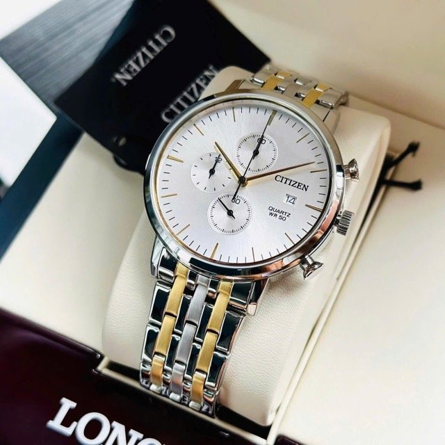 Đồng hồ nam dây thép Citizen Quartz Chronograph AN3614-54A - Ảnh 2