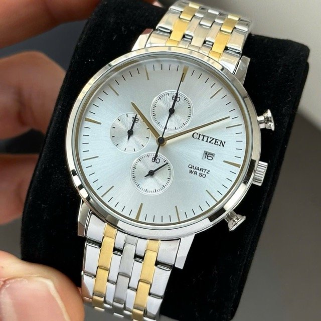 Đồng hồ nam dây thép Citizen Quartz Chronograph AN3614-54A - Ảnh 6