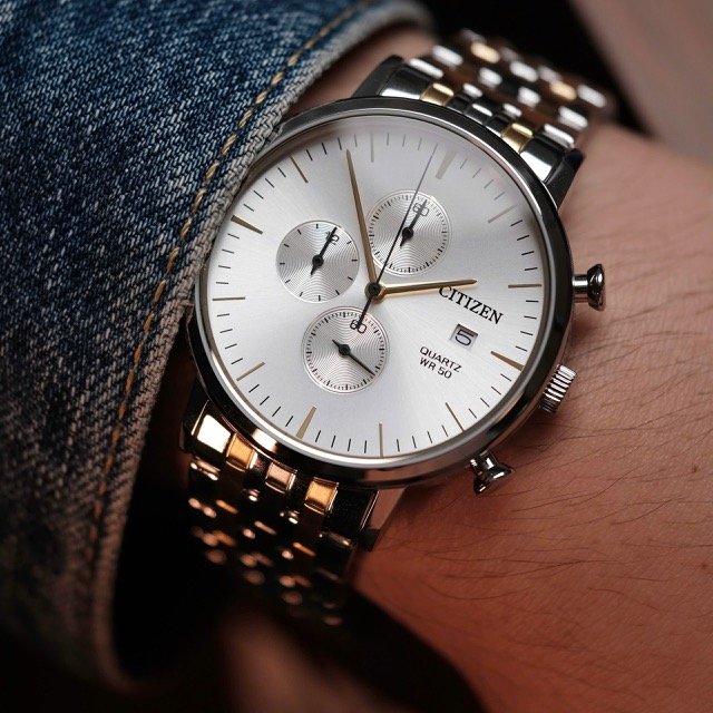 Đồng hồ nam dây thép Citizen Quartz Chronograph AN3614-54A - Ảnh 7