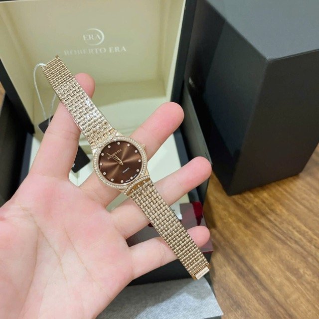 Đồng hồ nữ dây thép Roberto Era Quartz Circle RE2901