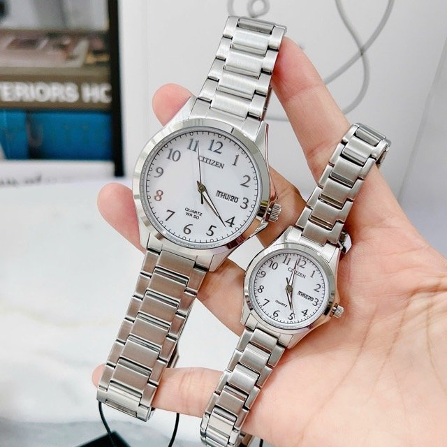 Đồng hồ nam nữ dây thép Citizen Quartz EQ0610-53A BF2021-82A - Ảnh 6