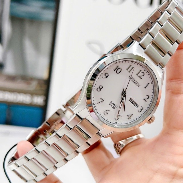 Đồng hồ nam nữ dây thép Citizen Quartz EQ0610-53A BF2021-82A - Ảnh 7