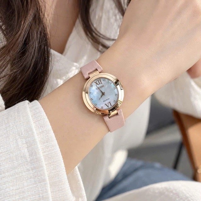 Đồng hồ nữ dây da Citizen Eco Drive Capella EX1513-18D - Ảnh 3