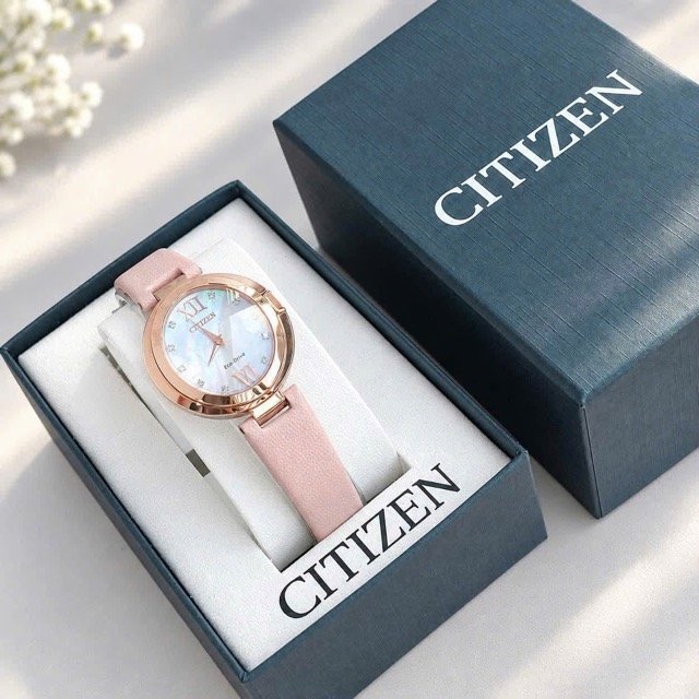Đồng hồ nữ dây da Citizen Eco Drive Capella EX1513-18D - Ảnh 4