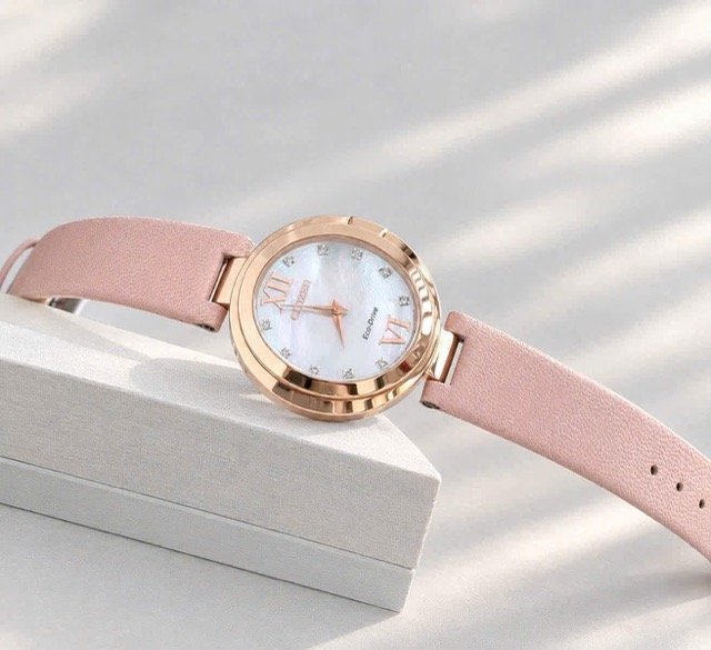 Đồng hồ nữ dây da Citizen Eco Drive Capella EX1513-18D - Ảnh 5