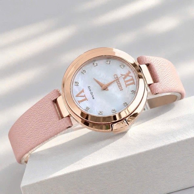 Đồng hồ nữ dây da Citizen Eco Drive Capella EX1513-18D - Ảnh 6