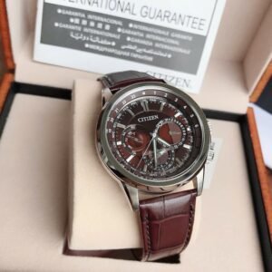 Đồng hồ nam dây da Citizen Calendrier Eco Drive BU2020-29X