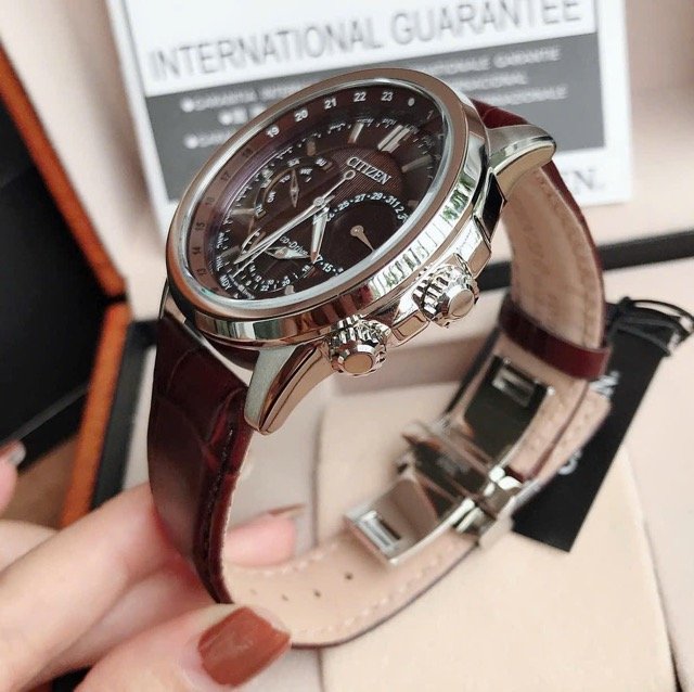 Đồng hồ nam dây da Citizen Calendrier Eco Drive BU2020-29X - Ảnh 4