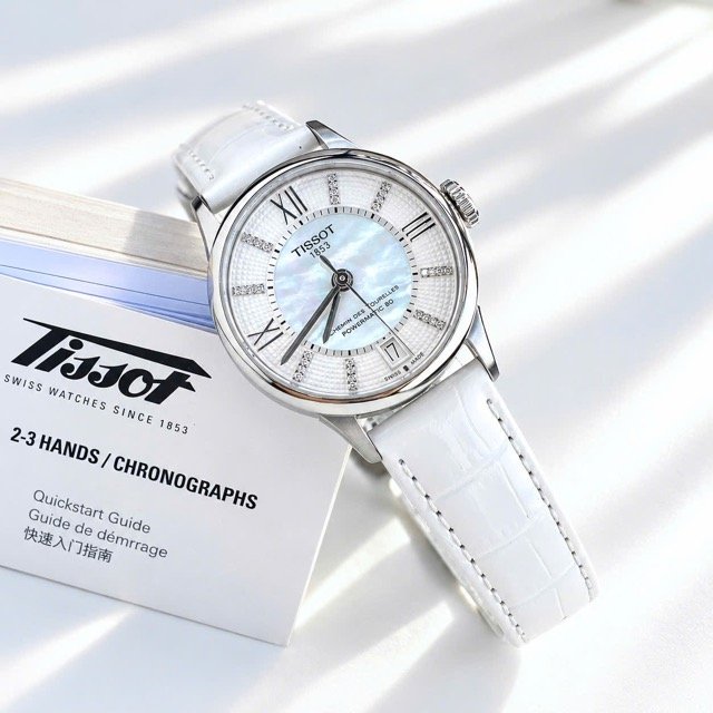 Đồng hồ nữ dây da Tissot Chemin Des Tourelles Powermatic 80 T099.207.16.116.00
