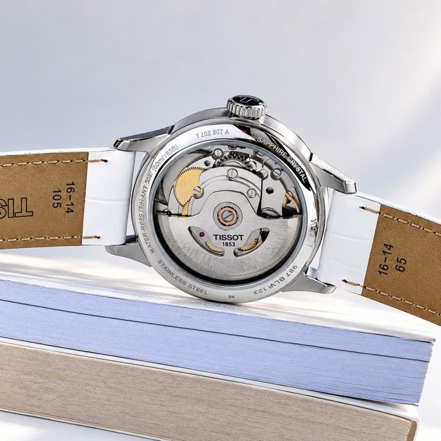 Đồng hồ nữ dây da Tissot Chemin Des Tourelles Powermatic 80 T099.207.16.116.00 - Ảnh 8