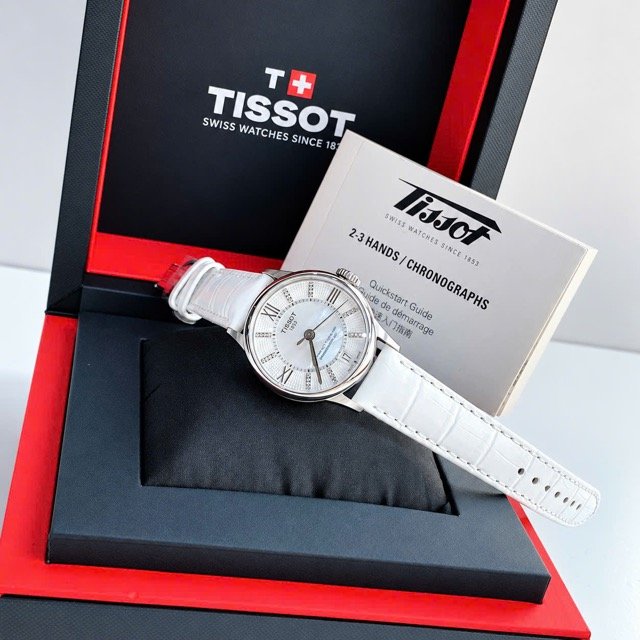 Đồng hồ nữ dây da Tissot Chemin Des Tourelles Powermatic 80 T099.207.16.116.00 - Ảnh 5