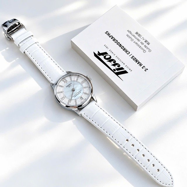 Đồng hồ nữ dây da Tissot Chemin Des Tourelles Powermatic 80 T099.207.16.116.00 - Ảnh 9