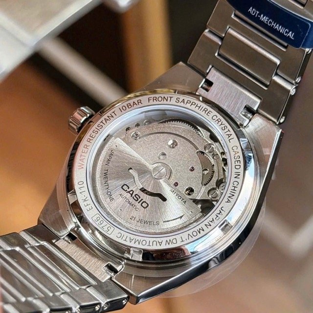 Đồng hồ nam dây thép Casio Edifice Automatic EFK-110D-3A - Ảnh 5